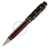 Thin Red Line w/ White Stripes Pen Blank 3/4 x 5"