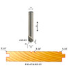 Freud 1/8" Radius V-Groove Router Bit, 3/16" Carbide Height, 1/4" Shank, 1/4" Overall Diameter, 1-3/4" Overall