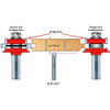 Freud 1/8" Radius V-Groove Router Bit, 3/16" Carbide Height, 1/4" Shank, 1/4" Overall Diameter, 1-3/4" Overall