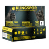 Klingspor Small Black Nitrile Gloves 100pk