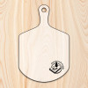 Statedwood Pizza Peel Cutting Board Template 10.5x18"