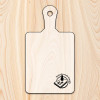 Statedwood Celtic Style Cutting Board Template 9x16"