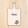 Statedwood Drip Handle Cutting Board Template 9x16"