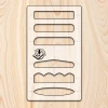 Statedwood 6-in-1 Handle Template Jig 8x14