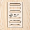 Statedwood 6-in-1 Handle Template Jig 8x14