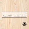 Statedwood 12" Equal Distance Clear Measuring Ruler