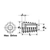 1/4-20 Threaded Insert Nuts 10Pk