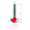 Freud Groove Cove & Bead Bit, 5/32" Radius, 1-1/4" Overall Diameter, 1/2" Shank,  2-1/4" Overall Length