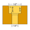 ZEROPLAY 2-Step Plunge Bit 1/2 Shank
