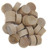 1/2" Birch Flat Head End Grain Plugs, 25PK