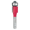Freud Bottom Bearing Flush Trim Bit, 1/2" Carbide Height, 1/2" Diameter, 1/4" Shank, 1/2" Bearing Diameter,