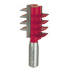 Freud Finger Joint Router Bit, 1-9/16" Carbide Height, 5/16" Cut Depth, 1-3/8" Overall Diameter, 1/2" Shank