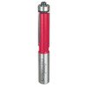 Freud Bottom Bearing Flush Trim Bit, 1-1/2" Carbide Height, 1/2" Diameter, 1/2" Shank, 1/2" Bearing Diameter,