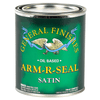 General Finishes Arm-R-Seal Clear Satin Oil Wipe-On Top Coat, Quart