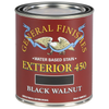 General Finishes Water Based Exterior 450 Outdoor Stain & Finish In One, Black Walnut, Quart