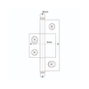 2-1/2" Non Mortise Hinge/Light Antique