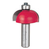 Freud Cove Router Bit, 1/2" Radius, 5/8" Carbide Height, 1/2" Shank, 1-3/8" Overall Diameter, 2-1/2"