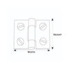 Box Hinge Bright Brass