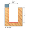 Freud Top Bearing Flush Trim Router Bit 1" Carbide Height, 1/4" Shank, 5/8" Diameter, 2-5/8" Overall Length