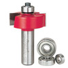 Freud Rabbeting Bit Set, 5/16", 3/8", 7/16", 1/2" Rabbeting Depths, 1/2" Shank, 2-1/4" Overall Length