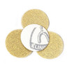 Klingspor Abrasives Stearated Aluminum Oxide, 1" No Hole, Hook & Loop, 80 Grit, Discs, 10pk