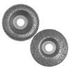 King Arthur's Galahad Tungsten Carbide 4-1/2" Grinding Disc Round & Flat 2pk