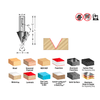 Amana Insert V-Groove 60 Deg. 1/2"SH