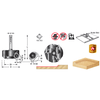 Amana 3FL 1-1/2" Spoilboard 1/4" SH.