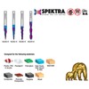 Amana SC Up-Cut Spiral Ballnose 4pc