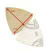 Skil Octo Sander H&L Abrasive Triangle Aluminum Oxide, 320 Grit, 10pk