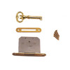 Mortise Cabinet Lock SM Brass