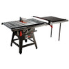 Contractor 1.75HP Saw with 52” Professional T-Glide Fence, Rails & Extension Table