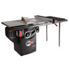 Professional 1.75HP Cabinet Saw with 36” Professional T-Glide Rip Fence, Rails & Extension Table