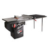 Professional 1.75HP Cabinet Saw with 52” Professional T-Glide Rip Fence, Rails & Extension Table