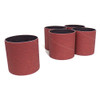 Klingspor Abrasives Aluminum Oxide Sanding Sleeves, 3"x 3" 100 Grit, 5pk