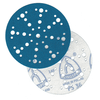 Klingpor Abrasives Aluminum Zirconia 6"x 49 Hole (MULTI-JETSTREAM 2) Hook & Loop Discs, 80 Grit, 50pk