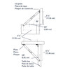 Brass Folding Support Left