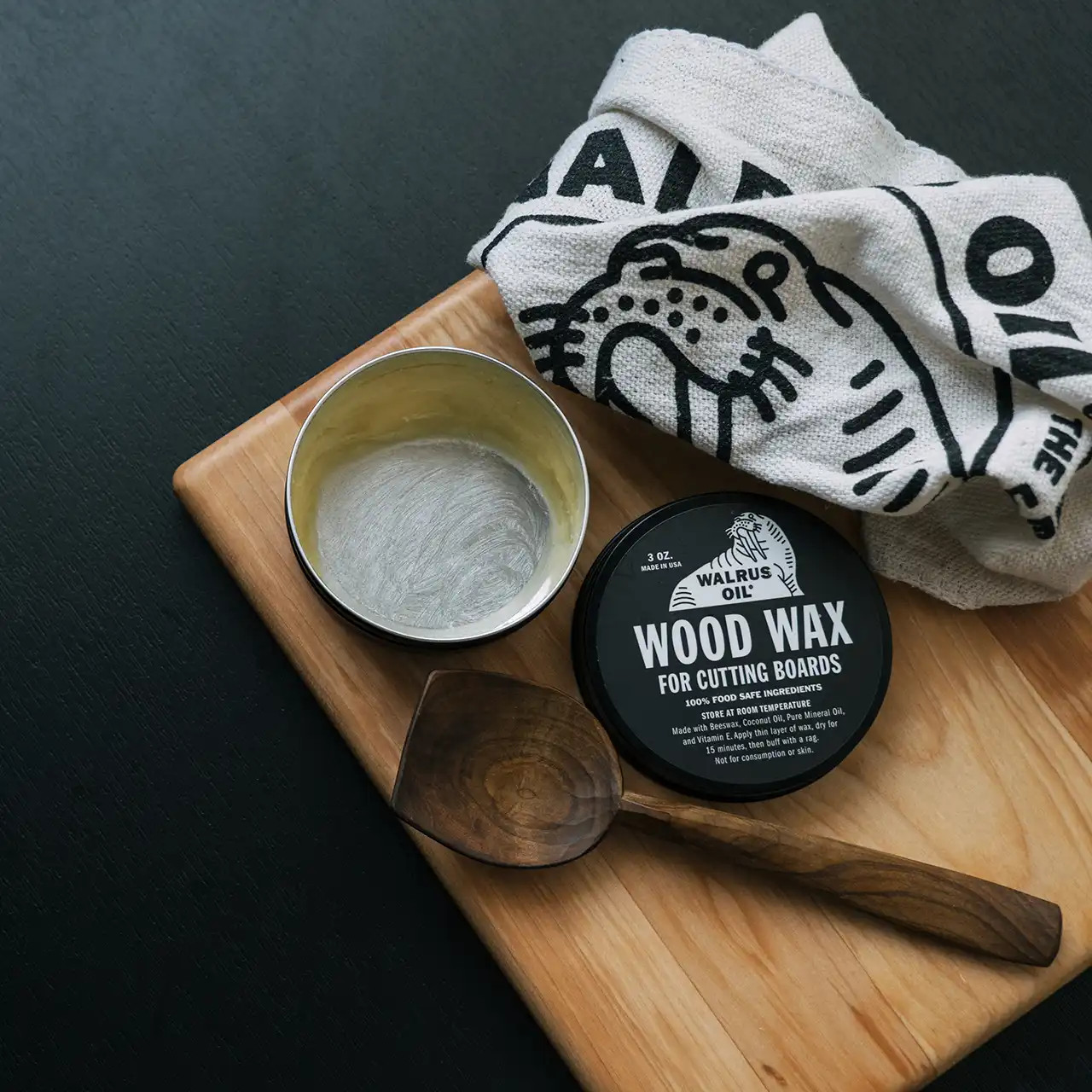 Walrus Oil® Food Safe Wood Wax & Wood Turner's Finish, 3oz