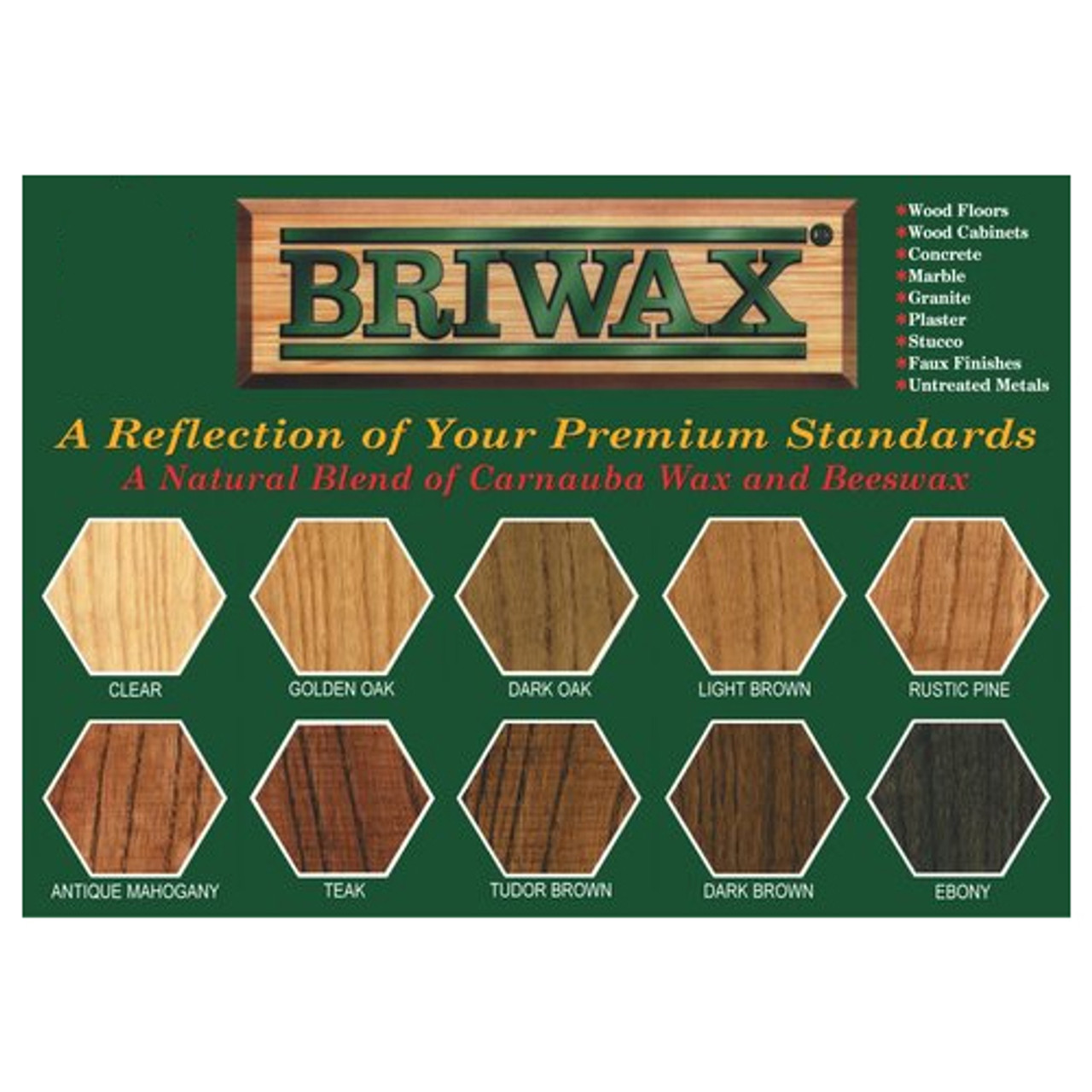 Briwax Golden Oak Wax, 16oz