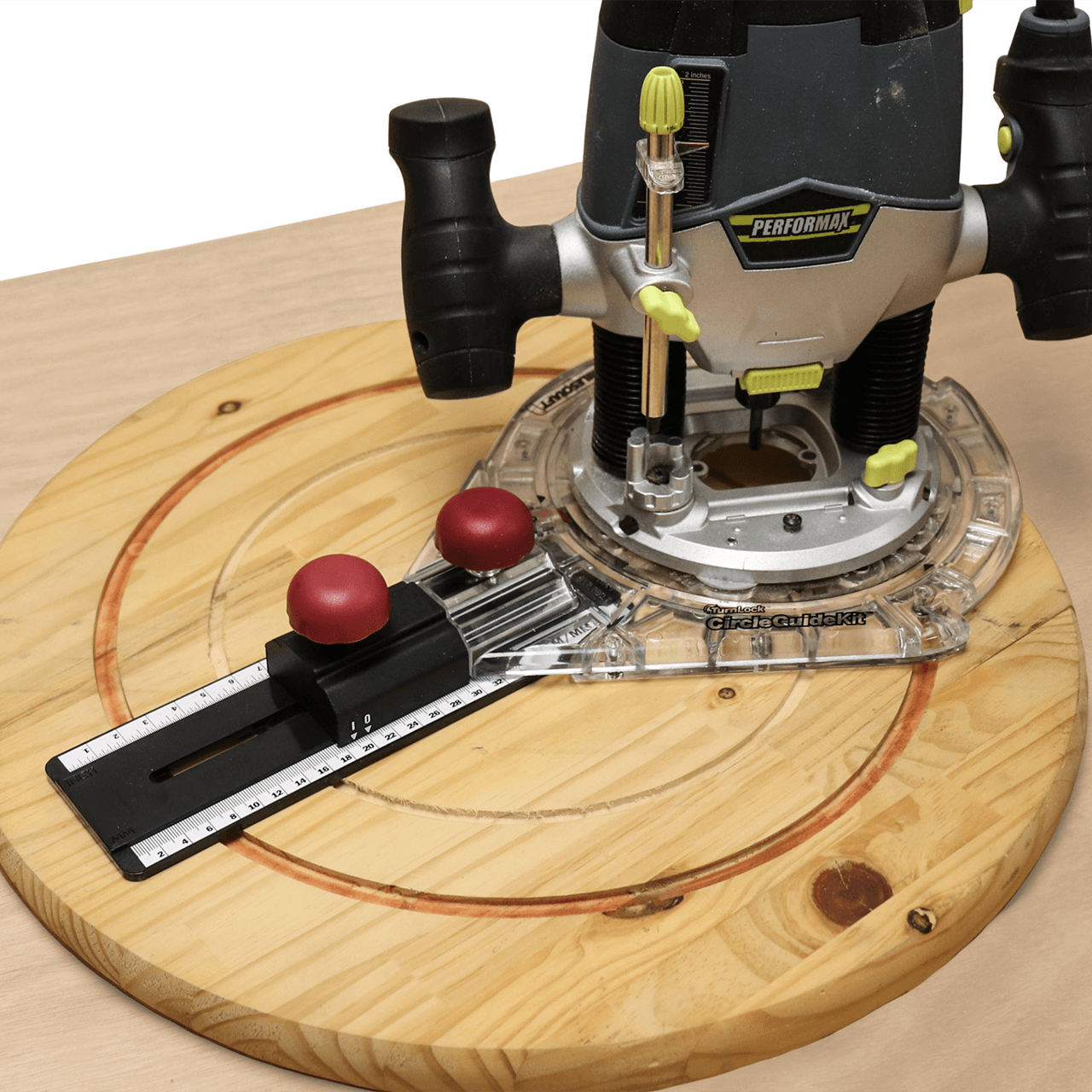 Milescraft 1210 Small Circle Compass- Router Circle Cutting Jig