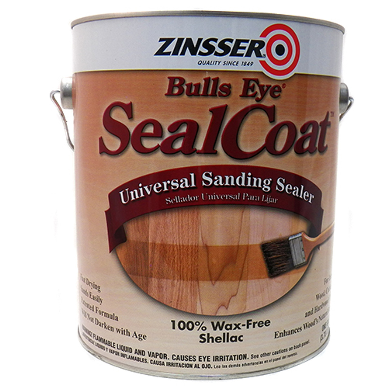 Zinsser Bulls Eye Shellac, Sealcoat, Gallon