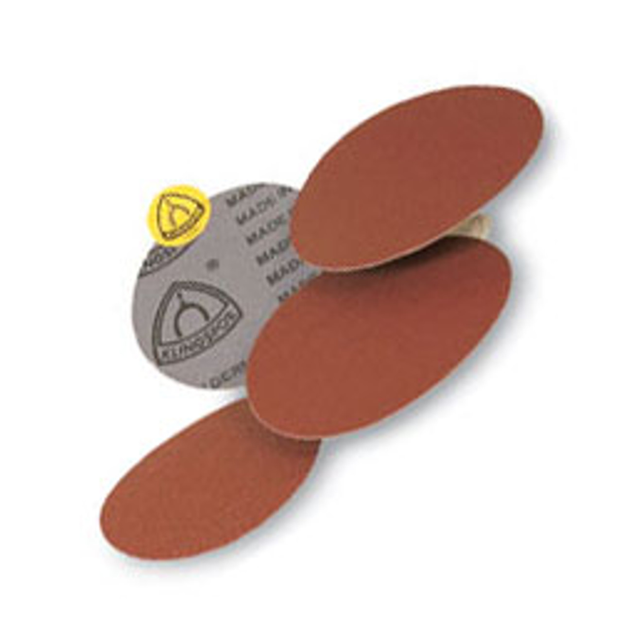 Klingspor Abrasives 20" No Hole, Cloth Backed, Pressure Sensitive Adhesive, Assorted Discs, 4pk