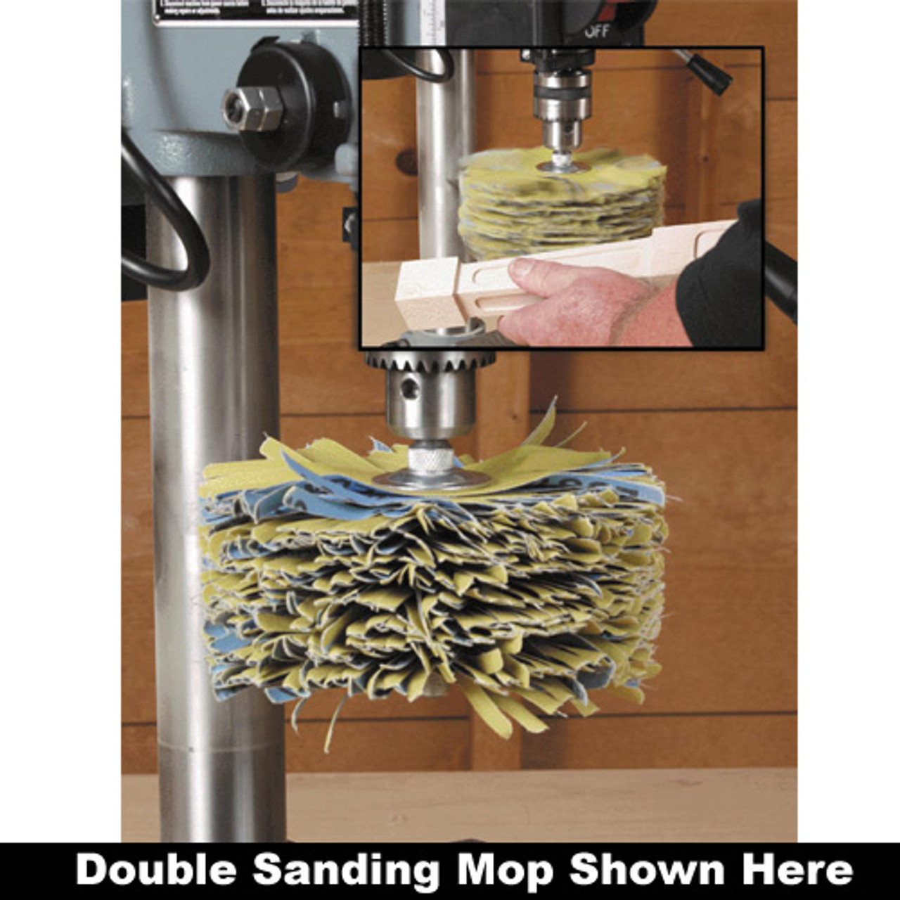 Klingspor Abrasives Gold Sand Mop 2"x 6" 100 Grit, Flutter Sheet Starter Kit