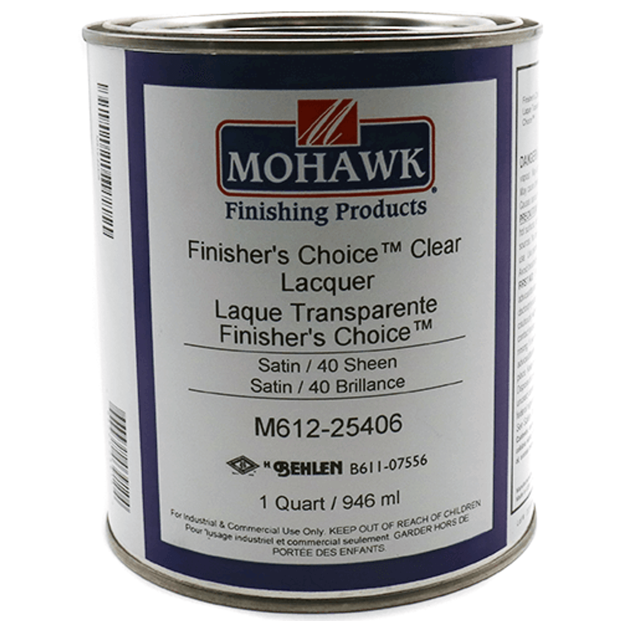 Mohawk Finisher's Choice Lacquer 40 Sheen Clear Satin 1 Gallon