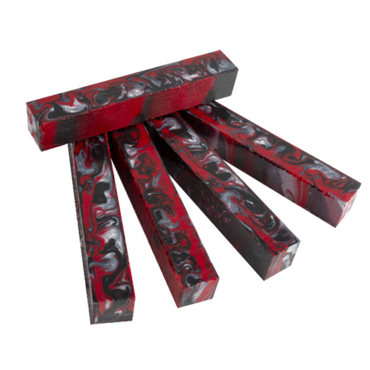 Inlace Acrylester Pen Blank Red Damascus, each