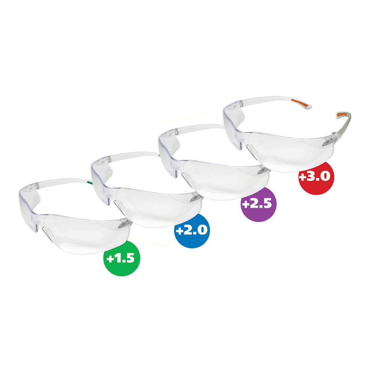 2.5 Bifocal Safety Glasses