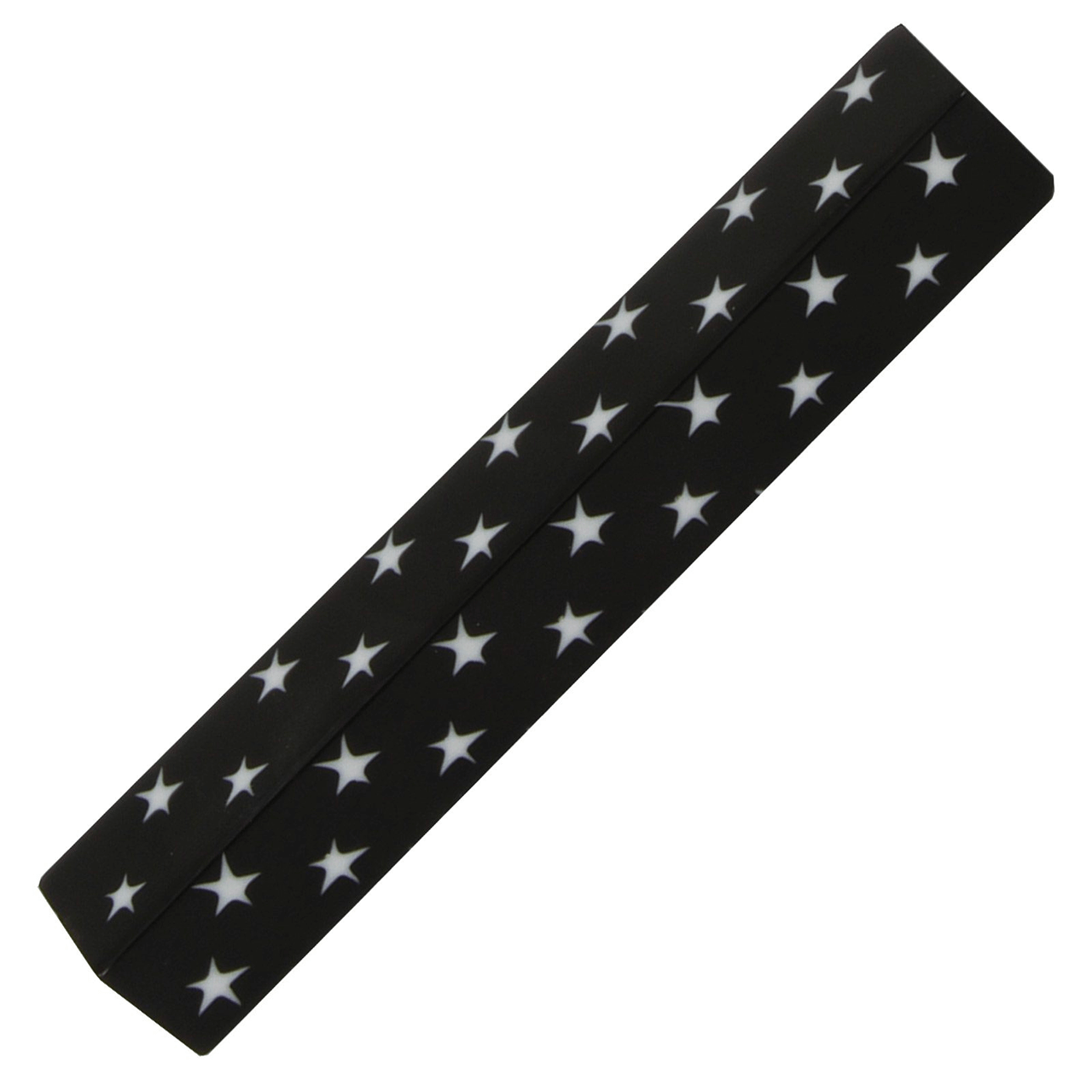 Pen Blank .75" X 5" White Stars on Black