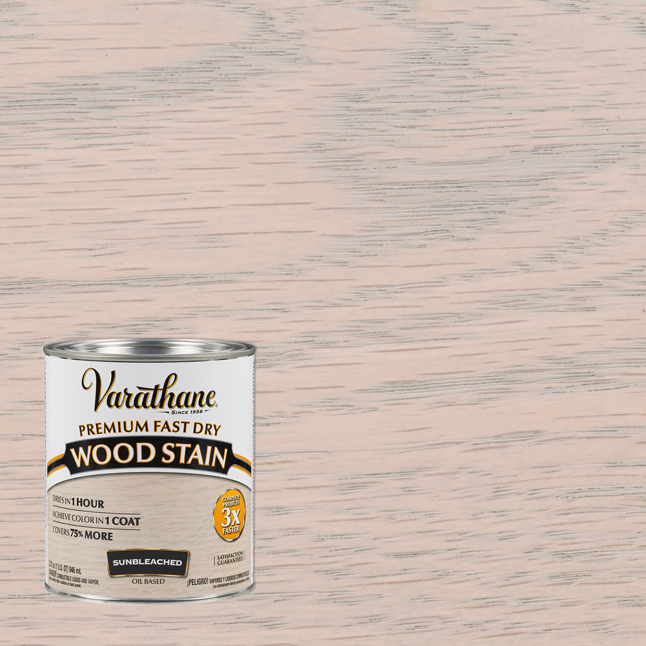 Varathane Premium Fast Dry Wood Stain Sunbleached Quart