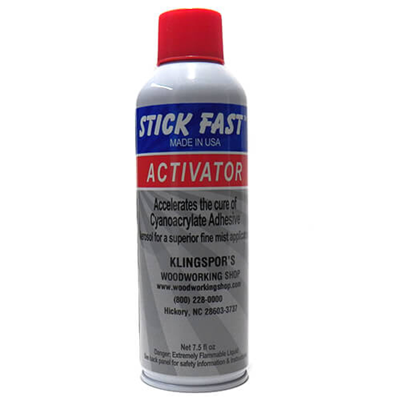 Stick Fast CA  Glue Activator, Aerosol 7.5oz