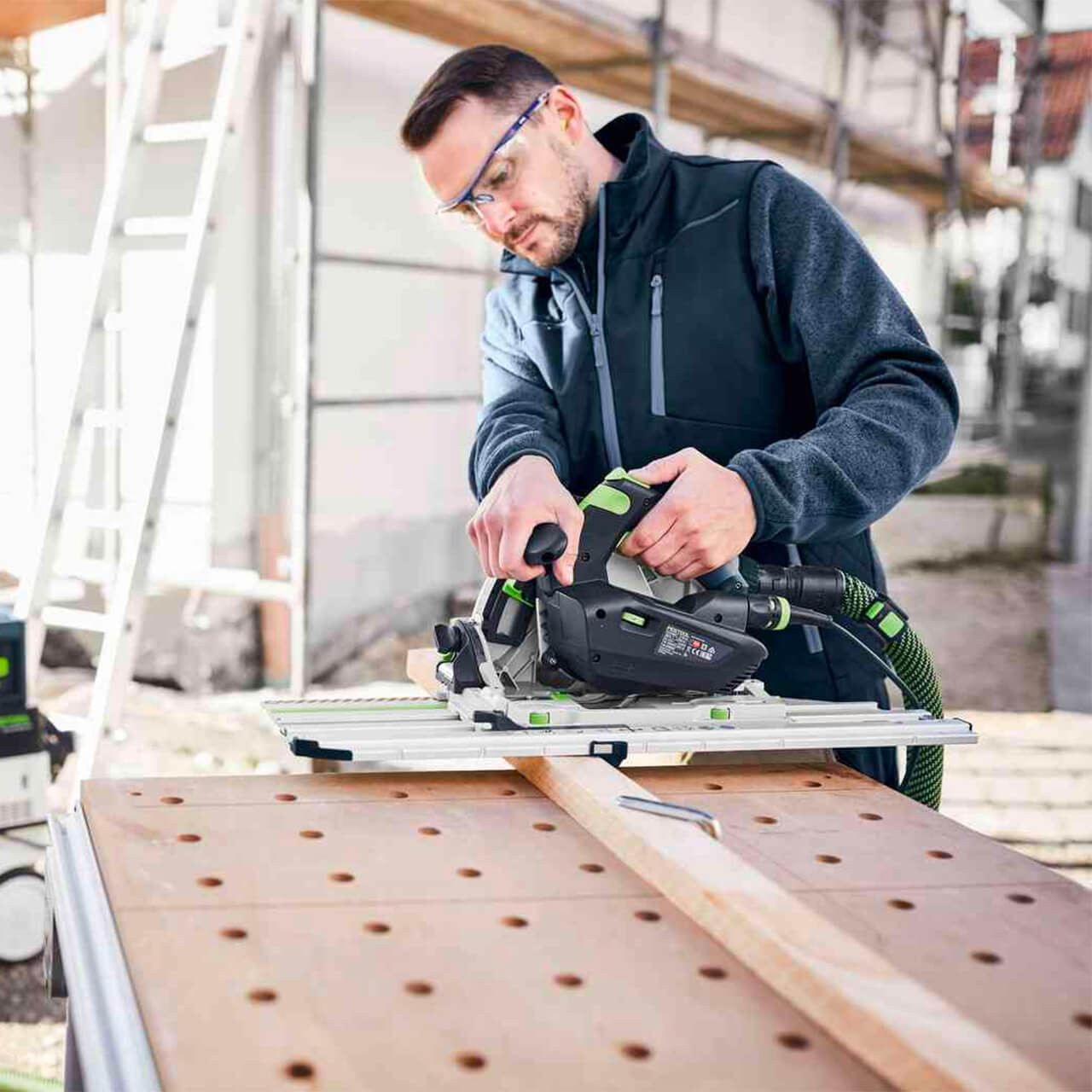 Festool Plunge Cut Track Saw TS 60 KEBQ-F-Plus-FS